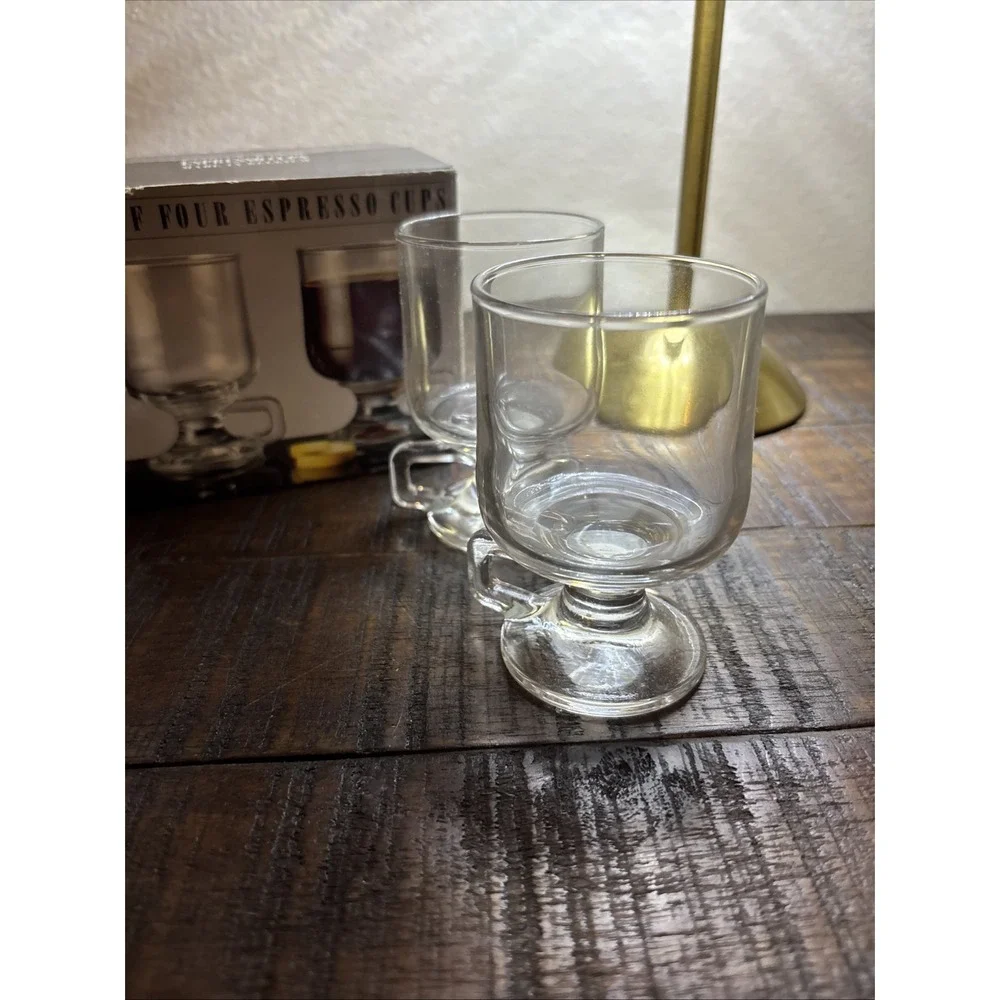 Dansk Glass Espresso Cups‎ - Original Box - Made In Belgium